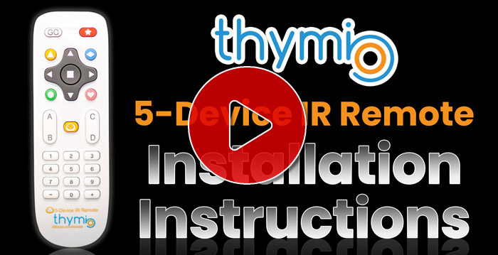 video-remoteinstall 5-device IR Thymio Remote Control instructions