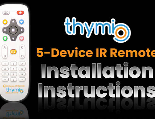 5-device IR Thymio Remote Control Easy Installation Instructions