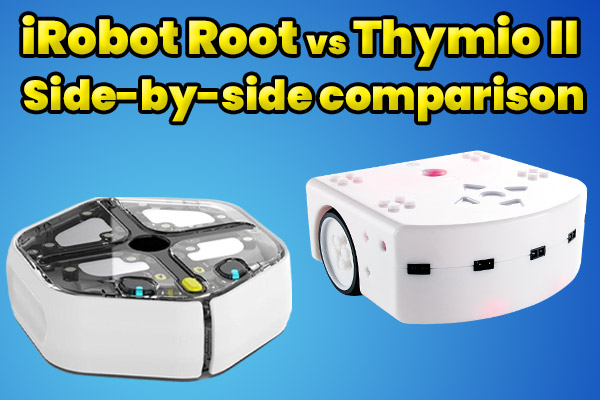 Robot Root Lite (rt0) vs Thymio II Wireless Classroom Robot comparison